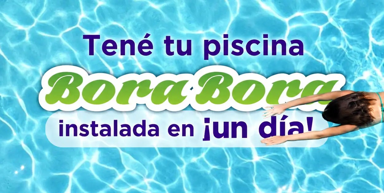 Tené tu piscina Bora Bora instalada en ¡un día!